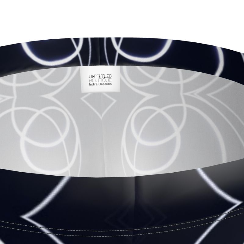 UNTITLED x Indira Cesarine "Lumière" Series Black and Blue Circle Leggings - Limited Edition