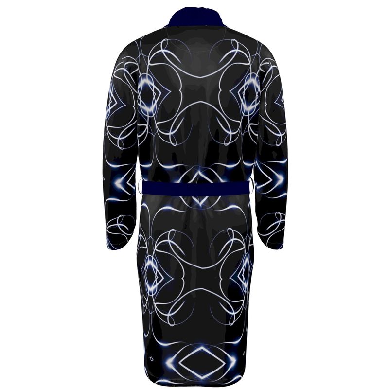 UNTITLED x Indira Cesarine "Lumière" Series Black and Blue Kaleidoscopic Lounging Robe - Limited Edition