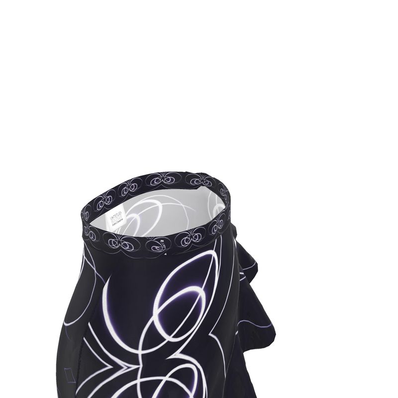 UNTITLED x Indira Cesarine "Lumière" Series Black and Violet Circle Flounce Skirt - Limited Edition