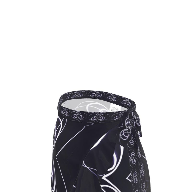 UNTITLED x Indira Cesarine "Lumière" Series Black and Violet Circle Flounce Skirt - Limited Edition