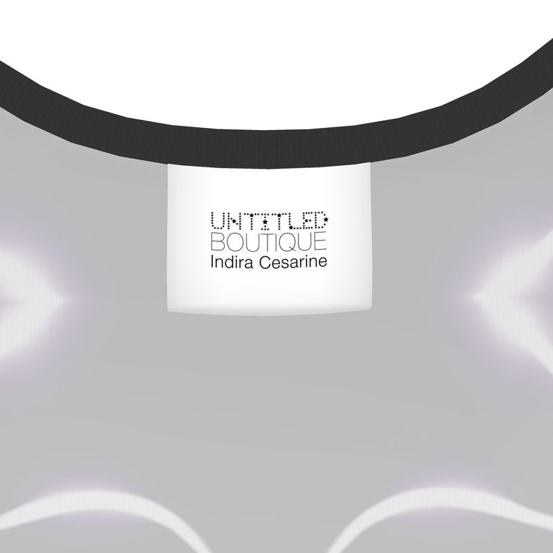 UNTITLED x Indira Cesarine "Lumière" Series Black and Violet Kaleidoscopic Tank Top - Limited Edition