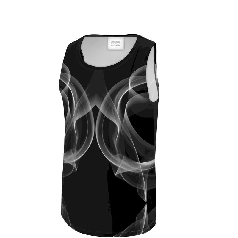 UNTITLED x Indira Cesarine "Lumière" Series Black and White Smoke Tank Top - Limited Edition