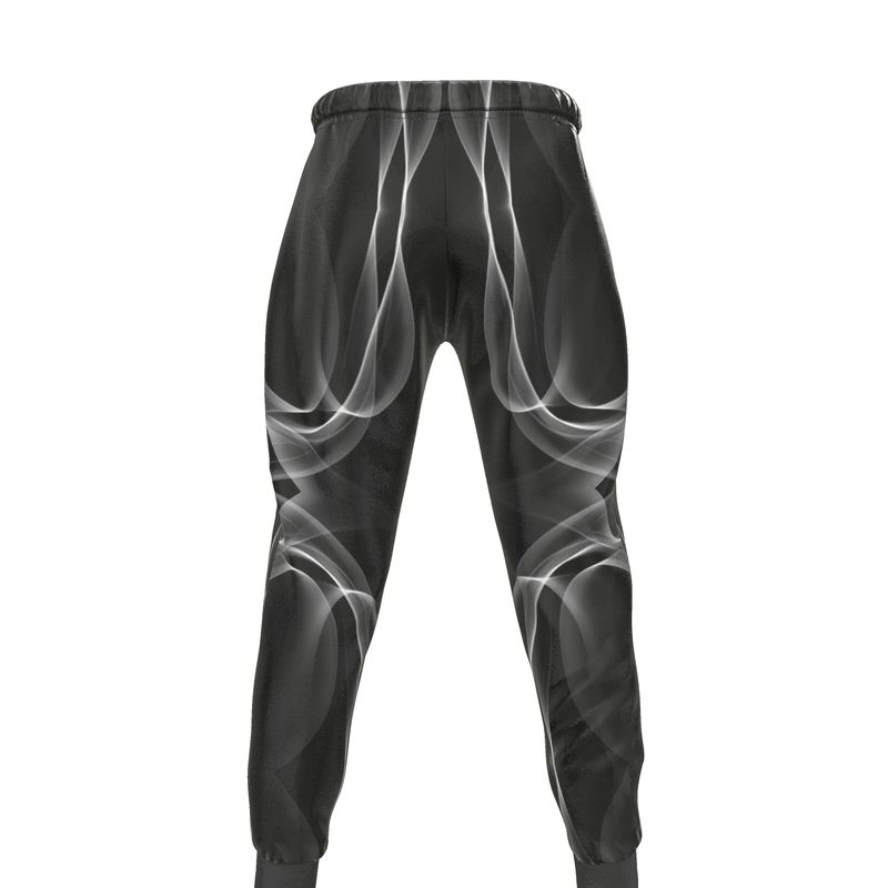 UNTITLED x Indira Cesarine "Lumière" Series Black and White Smoke Mens Tracksuit Bottoms - Limited Edition