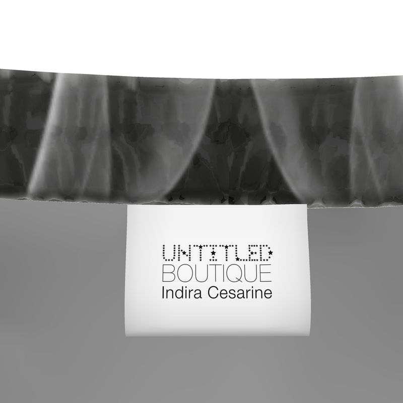 UNTITLED x Indira Cesarine "Lumière" Series Black and White Smoke Mens Tracksuit Bottoms - Limited Edition