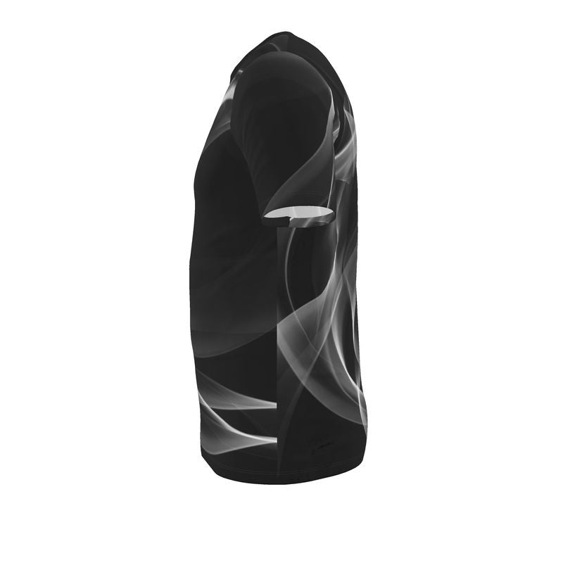UNTITLED x Indira Cesarine "Lumière" Series Black and White Mens Smoke T-Shirt - Limited Edition