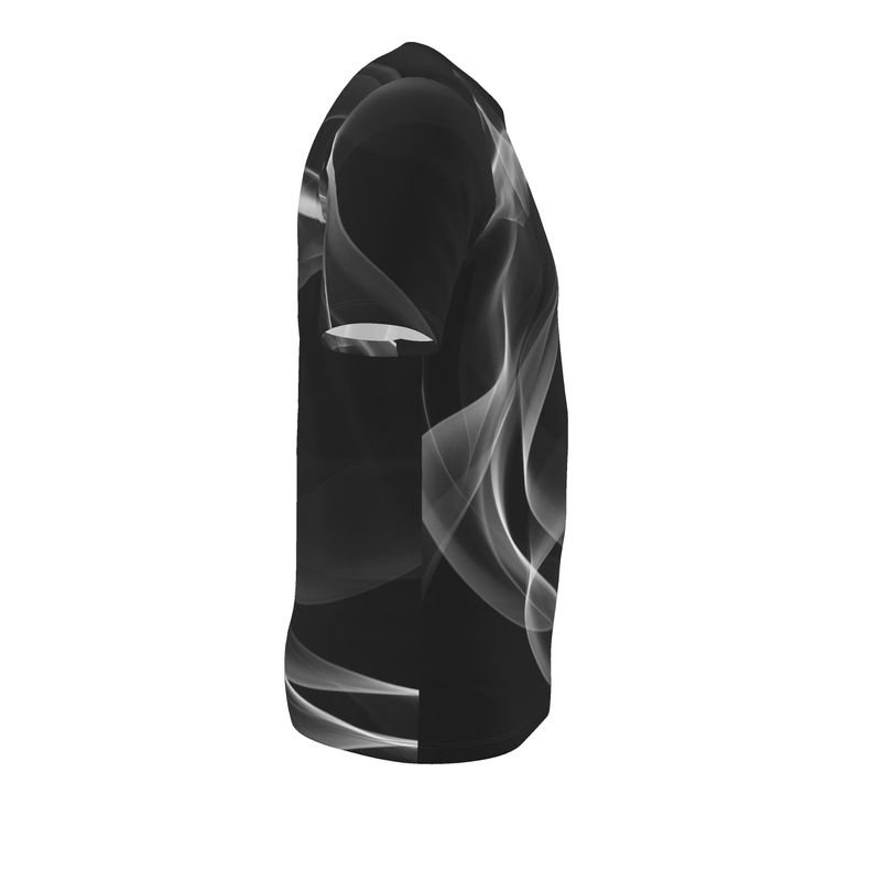 UNTITLED x Indira Cesarine "Lumière" Series Black and White Mens Smoke T-Shirt - Limited Edition