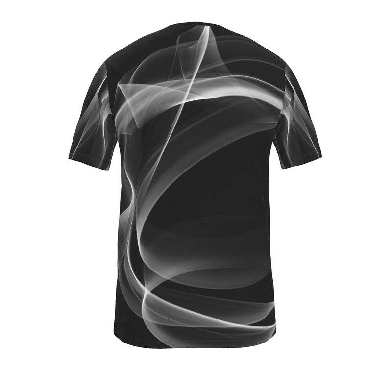 UNTITLED x Indira Cesarine "Lumière" Series Black and White Mens Smoke T-Shirt - Limited Edition
