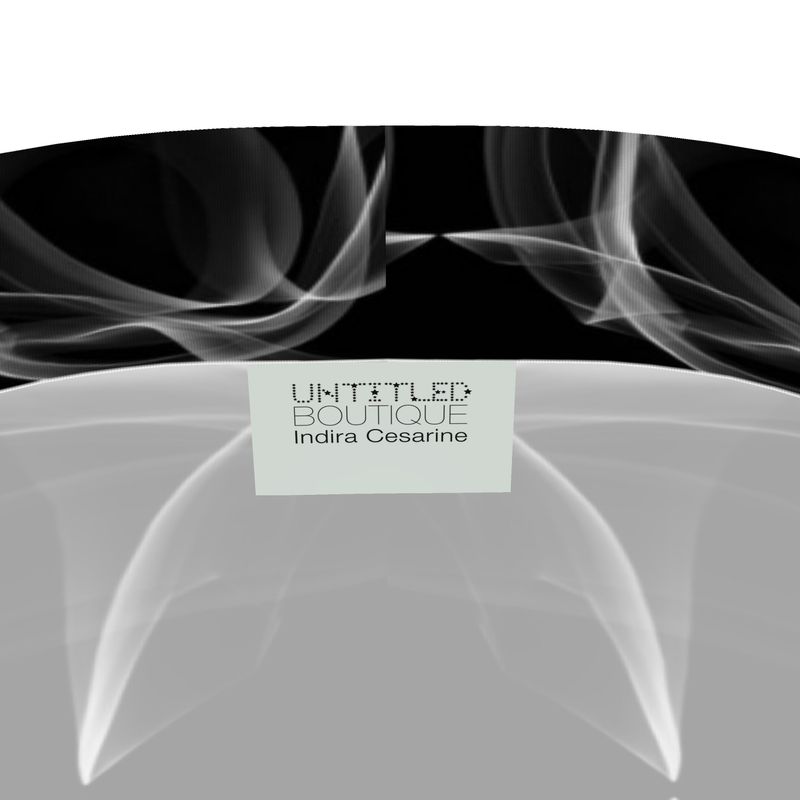 UNTITLED x Indira Cesarine "Lumière" Series Black and White Smoke Sports Leggings - Limited Edition