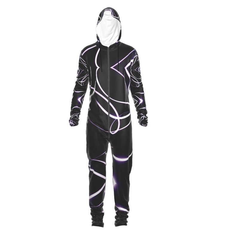 UNTITLED x Indira Cesarine "Lumière" Series Black and Violet Hazmat Suit - Limited Edition