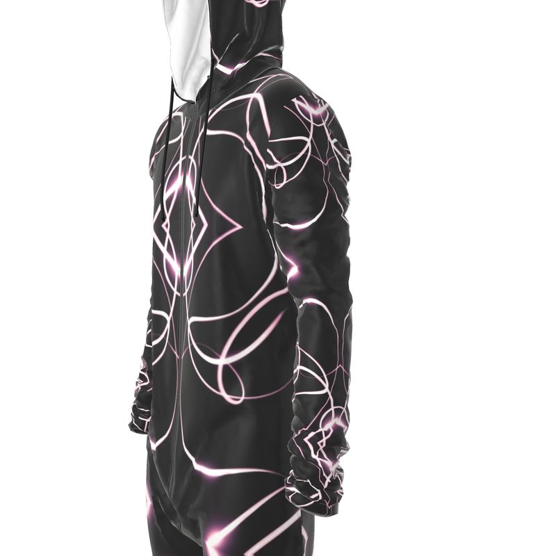 UNTITLED x Indira Cesarine "Lumière" Series Black and Pink Kaleidoscopic Hazmat Jumpsuit - Limited Edition