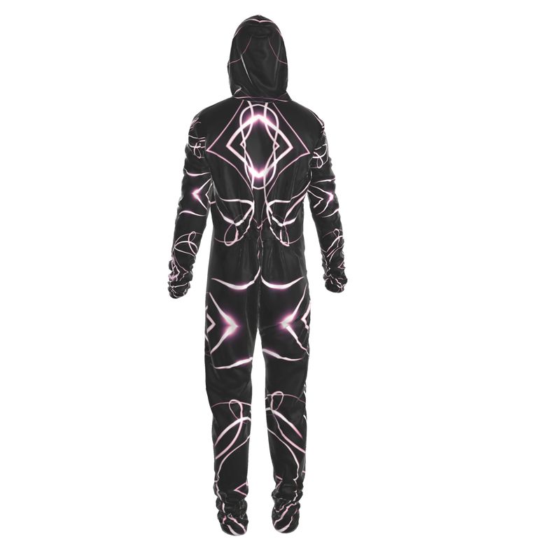 UNTITLED x Indira Cesarine "Lumière" Series Black and Pink Kaleidoscopic Hazmat Jumpsuit - Limited Edition