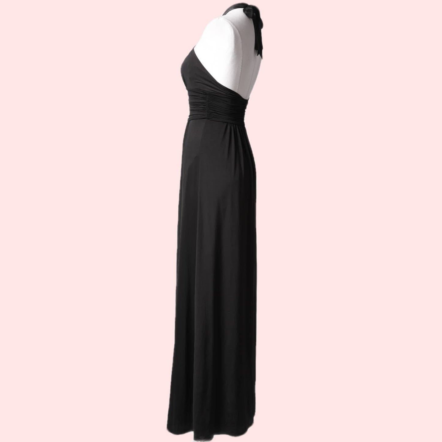 BCBGMAXAZRIA Black Halter Maxi Dress