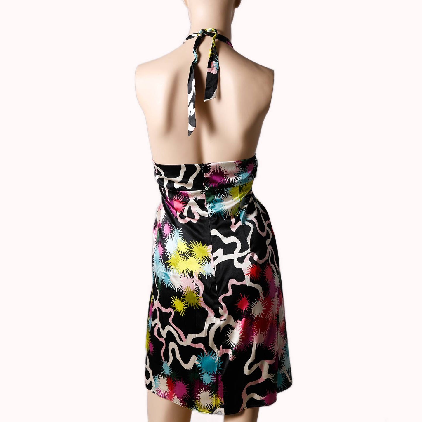 TRINA TURK Strapless Printed Silk Dress