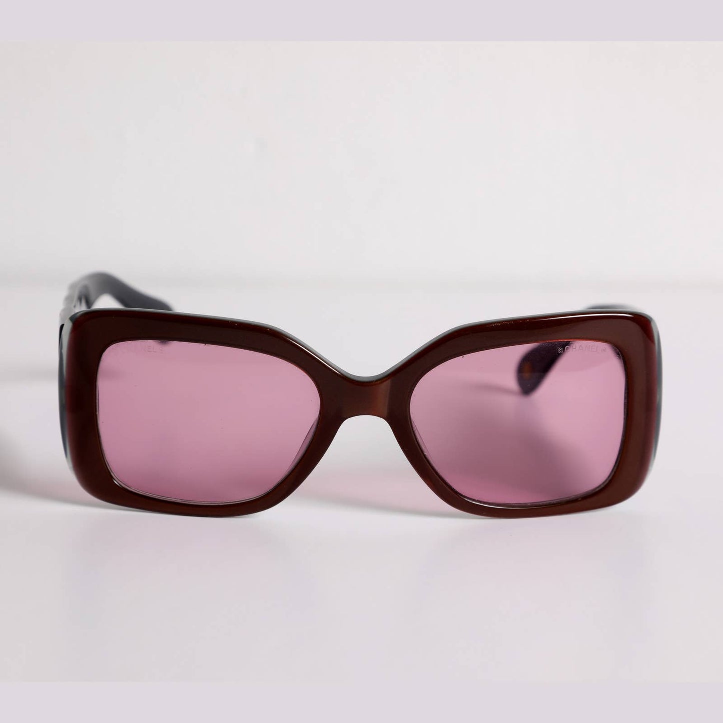 CHANEL Women's Sunglasses 5019 Quilted Pink Black Frames CC Logo