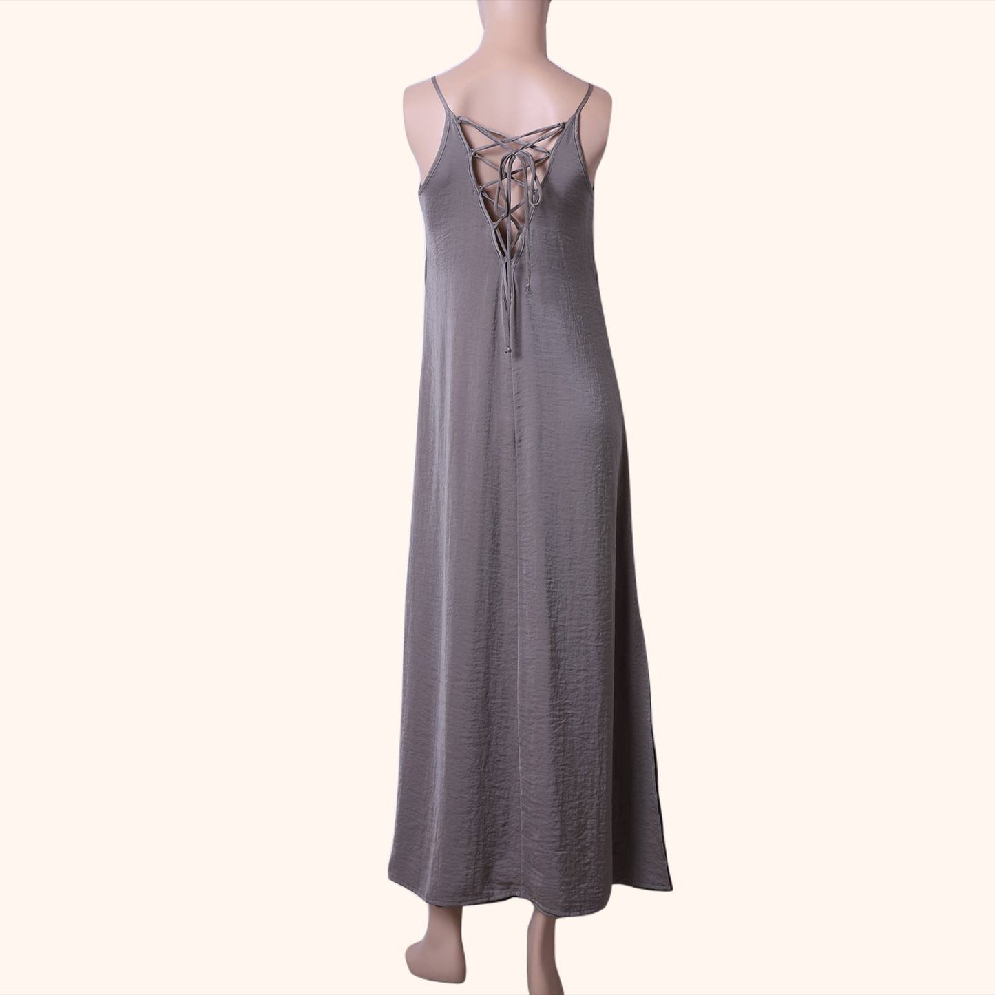 ACHRO Beige Maxi Dress