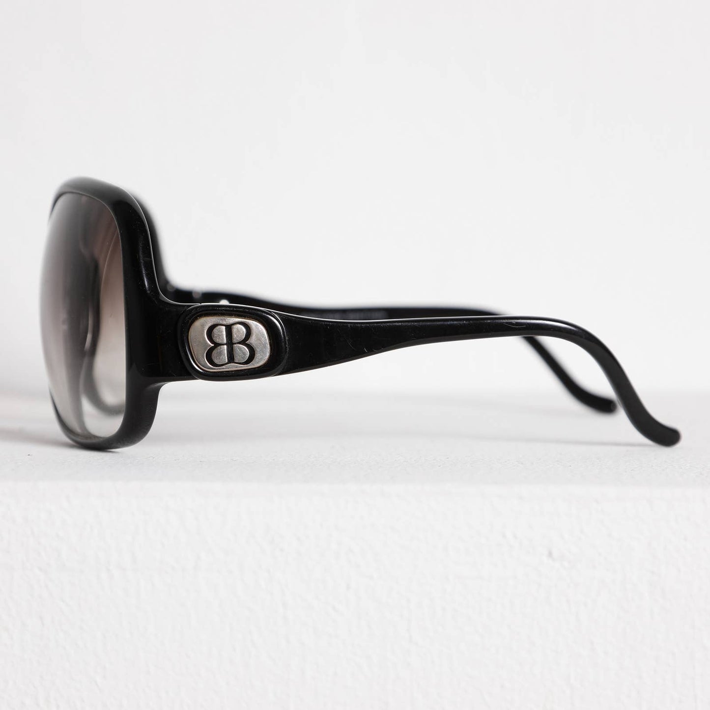 BALENCIAGA Black Framed Retro Style Sunglasses