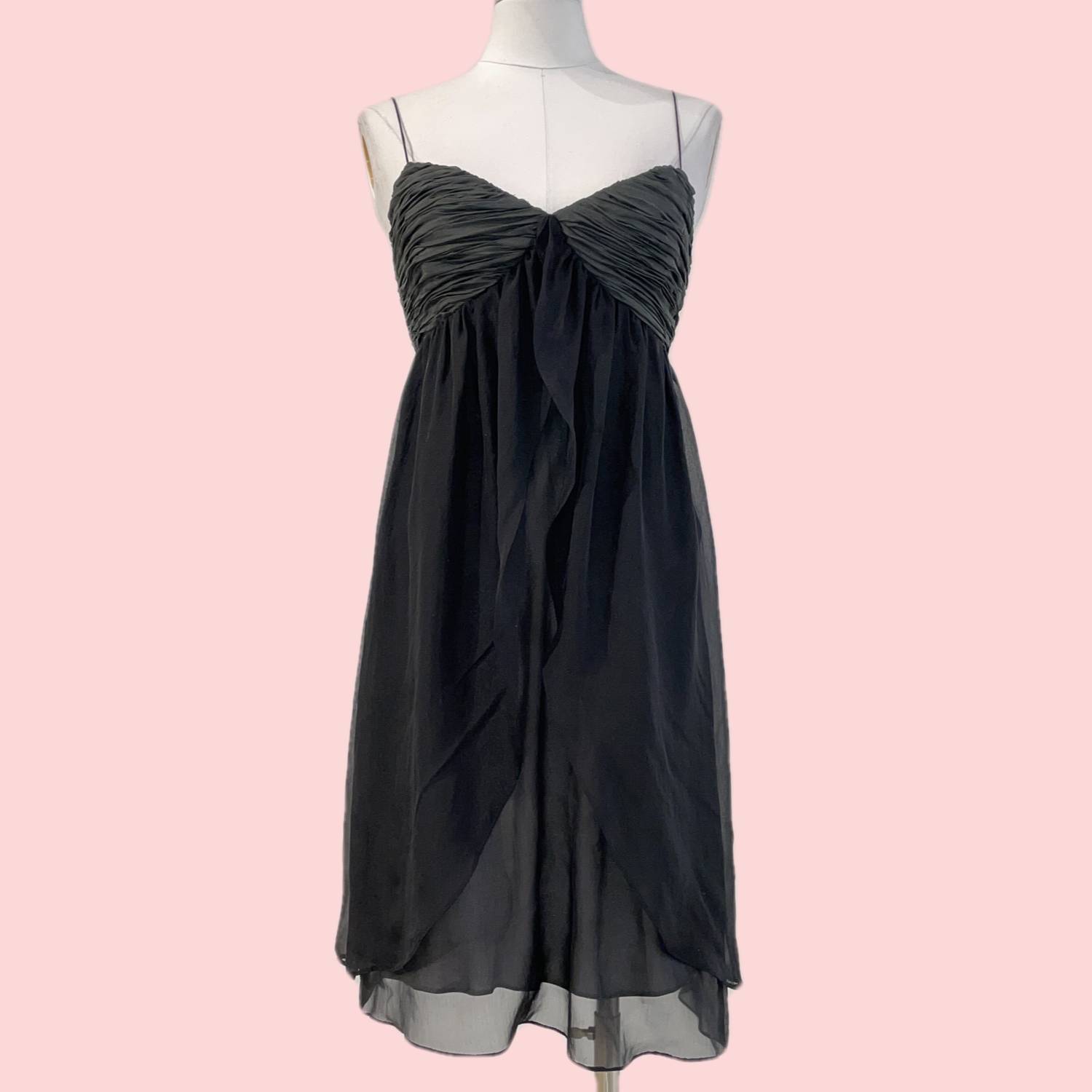 catherine malandrino black silk dress Silk mid-length dress Catherine Malandrino Black size 2 US in Silk