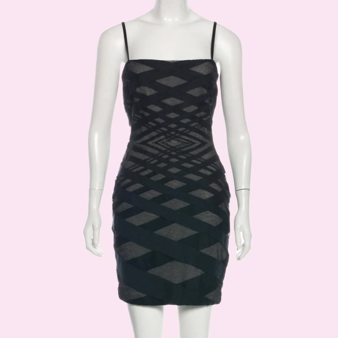 ROBERT RODRIGUEZ Geometric Patterned Sleeveless Mini Dress