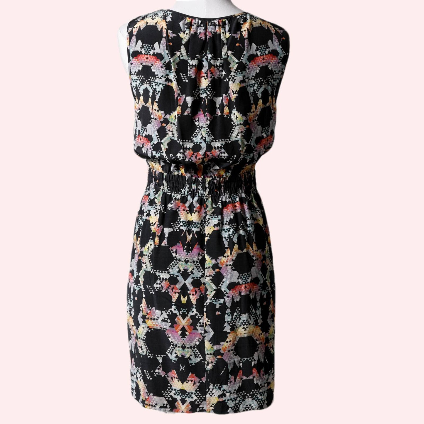 TIBI Silk Kaleidoscope Print Mini Dress