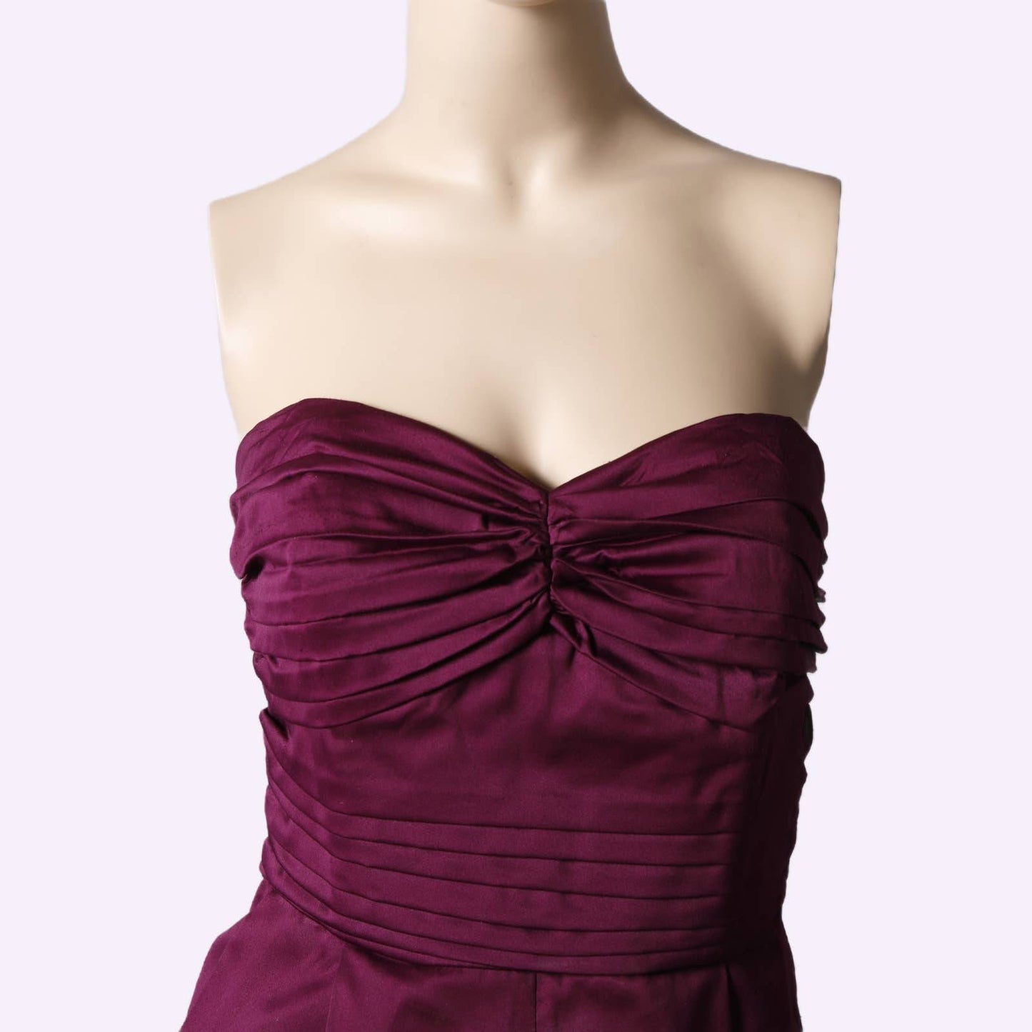 TOPSHOP Vintage Burgundy Strapless Romper