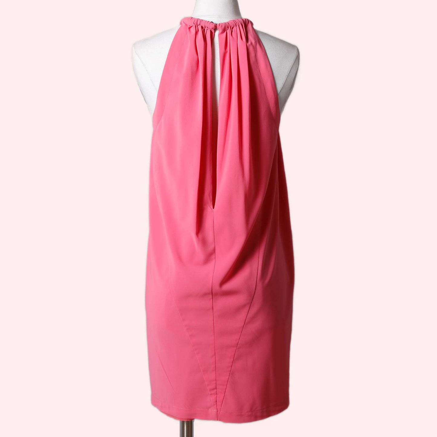 ROBERT RODRIGUEZ Pink Embellished Halter Dress