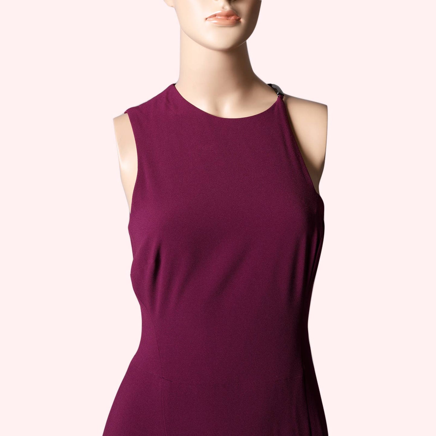 HALSTON HERITAGE Magenta Sleeveless Maxi Dress