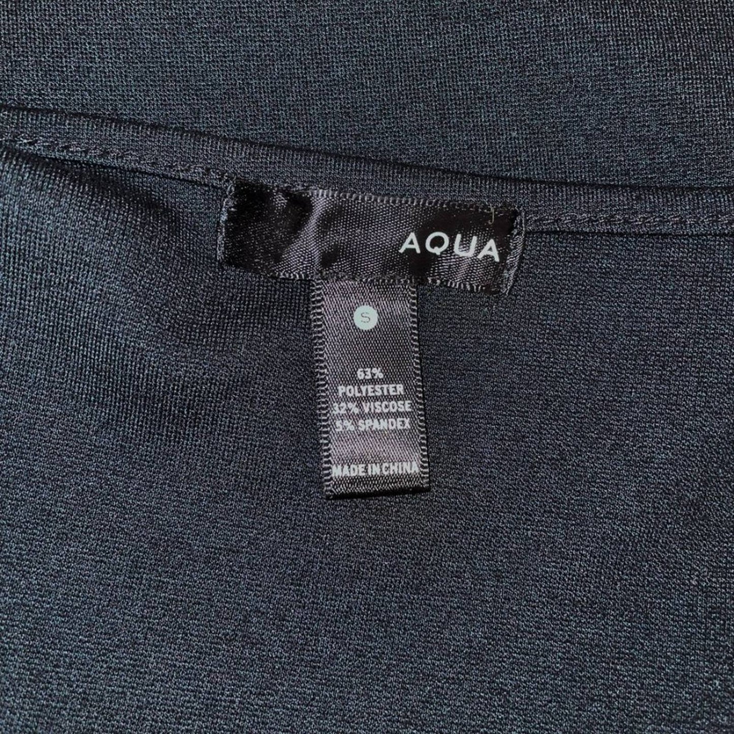 AQUA Strapless Black Mini Dress