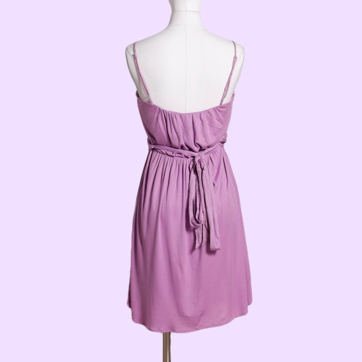 BCBGMAXAZRIA Lilac Embellished Cut Out Sleeveless Dress