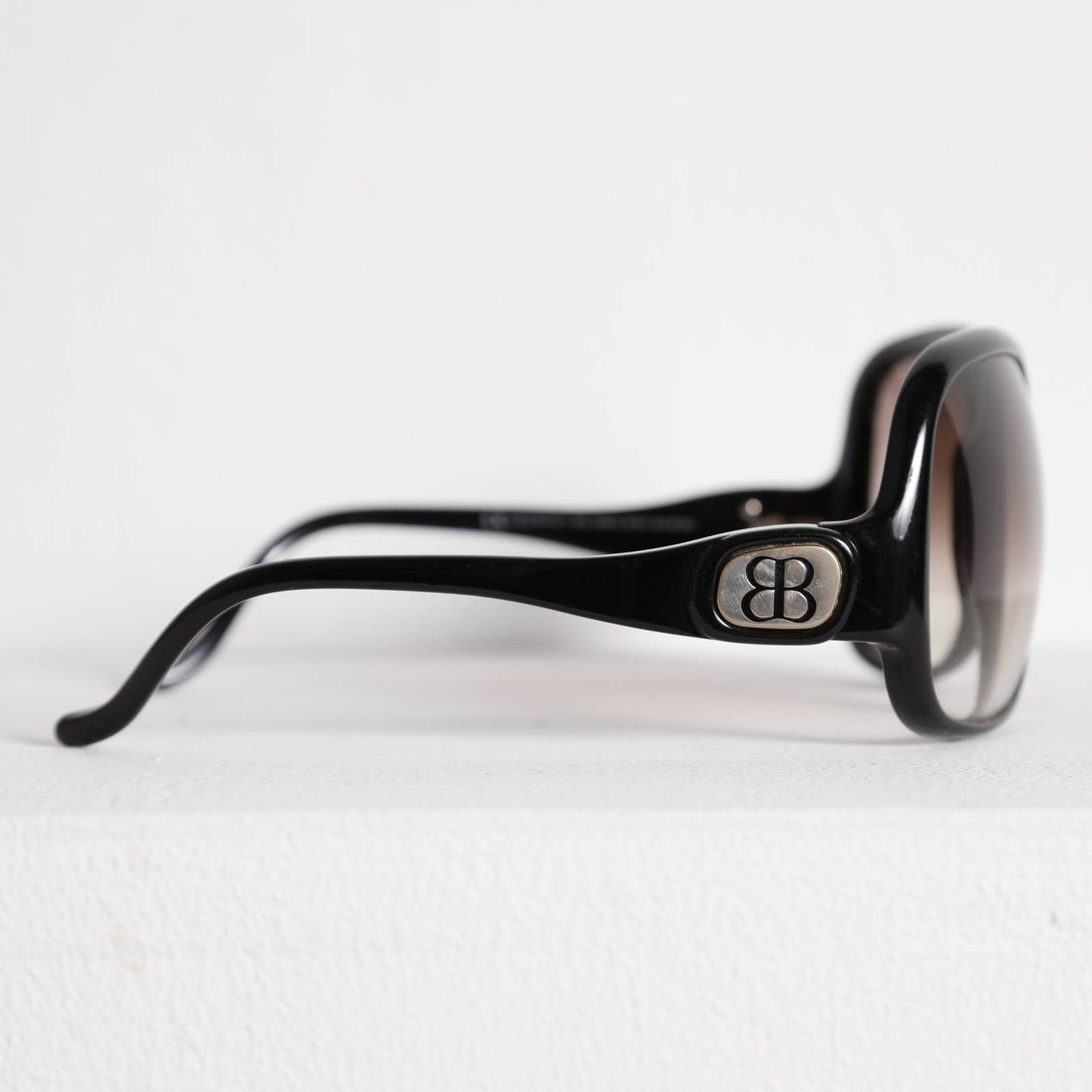 BALENCIAGA Black Framed Retro Style Sunglasses