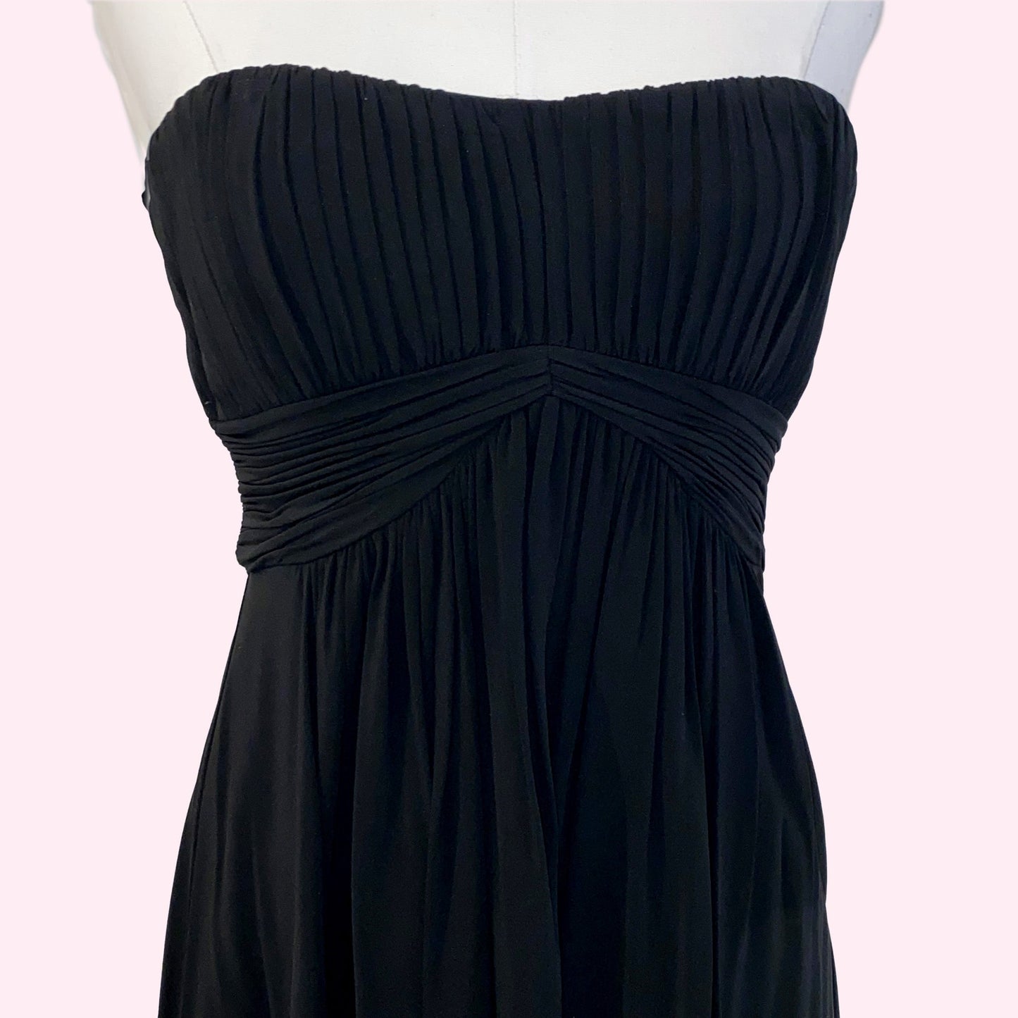 BCBGMAXAZRIA Vintage Black Strapless Mini Dress