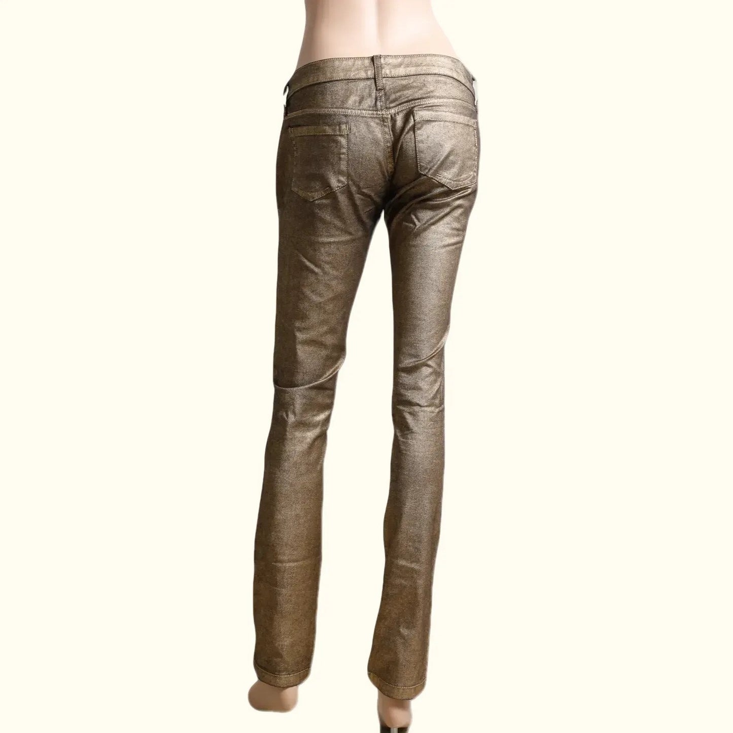 MNG JEANS Gold Skinny Jeans