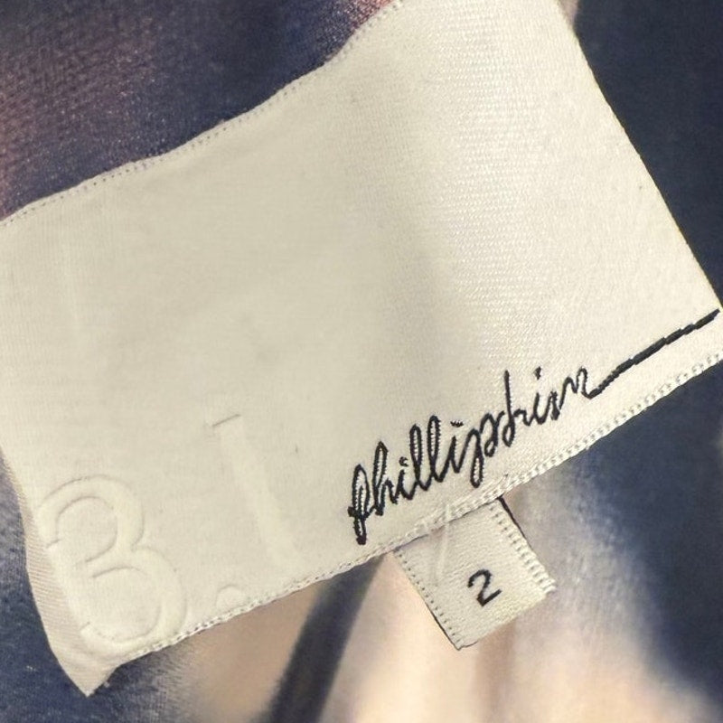 3.1 PHILLIP LIM Abstract Pink Blue Gray Print Silk Backless Slip Mini Dress