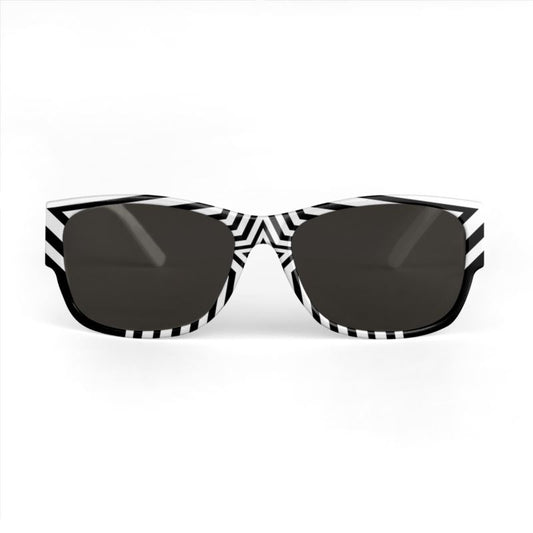 UNTITLED BOUTIQUE Black and White Stars Sunglasses