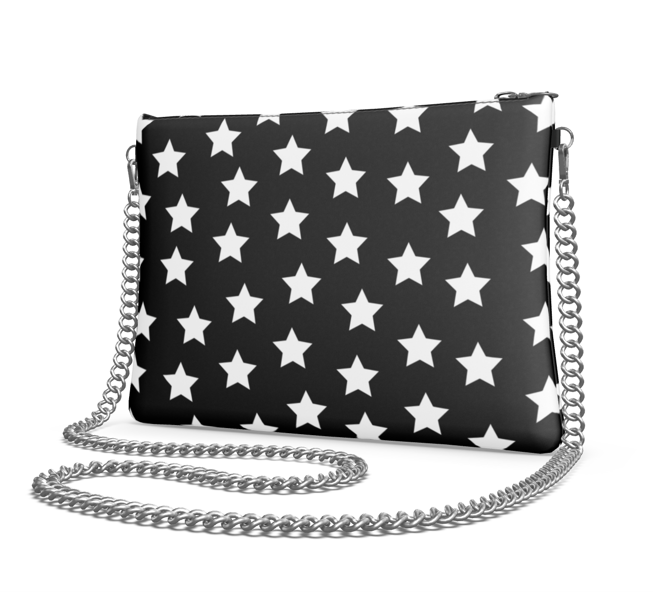 UNTITLED BOUTIQUE Black Leather Constellation Star Crossbody Bag - Limited Edition