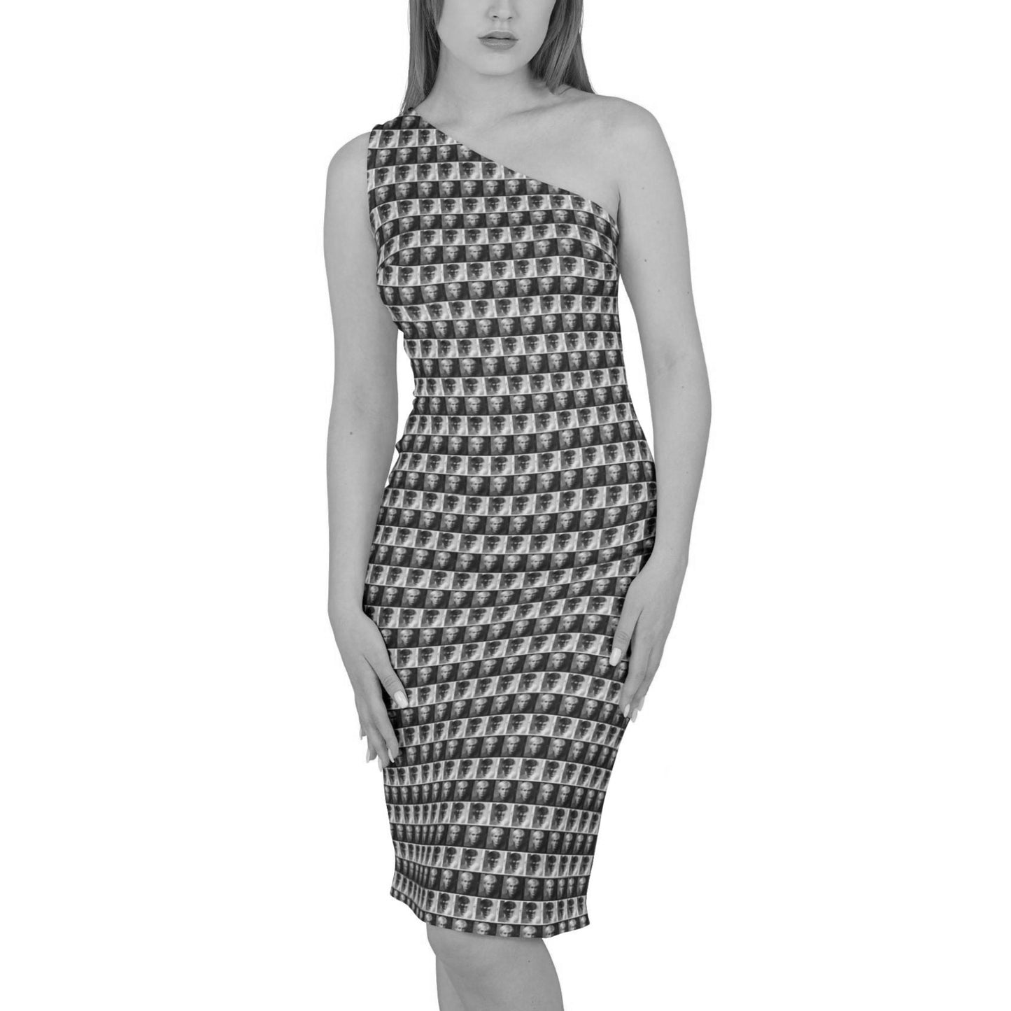 UNTITLED x LOST WARHOLS One Shoulder Black and White Andy Dress - Limited Edition