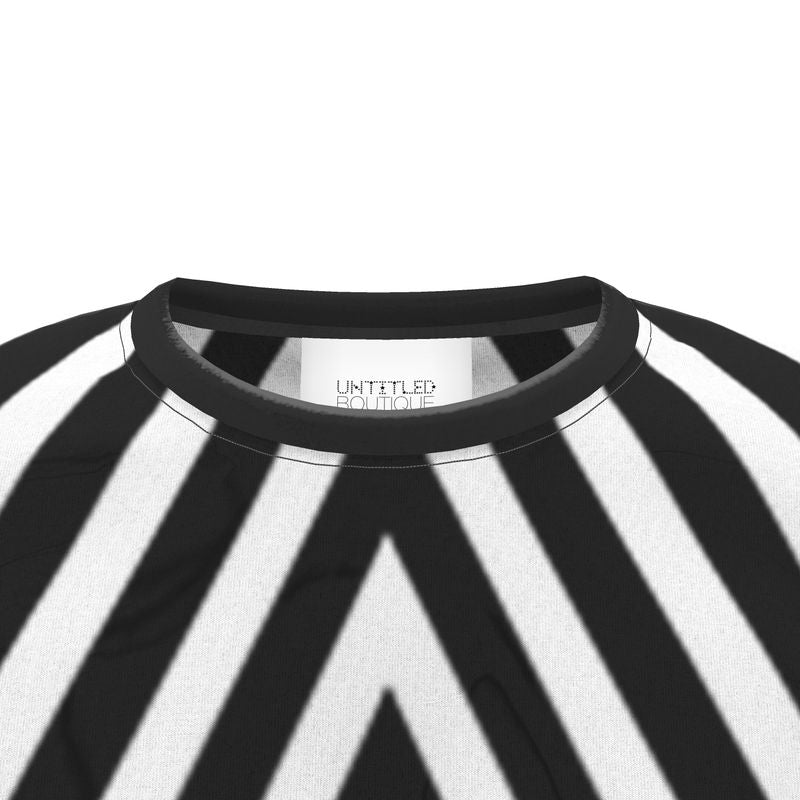 UNTITLED BOUTIQUE Black and White Jersey Star T-Shirt - Limited Edition