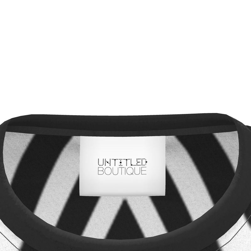 UNTITLED BOUTIQUE Black and White Jersey Star T-Shirt - Limited Edition