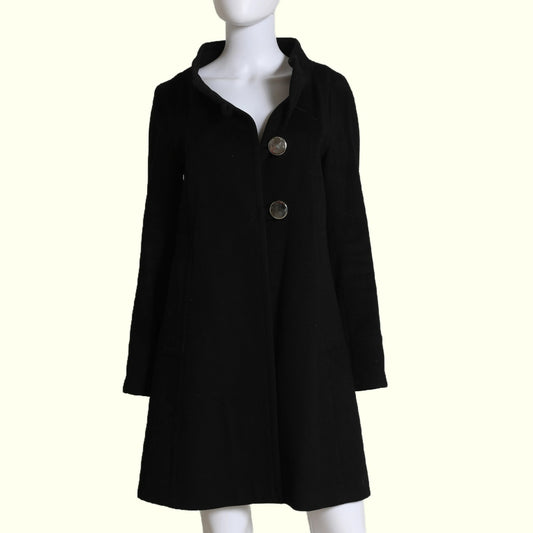 ZARA WOMAN Vintage Black Wool Coat