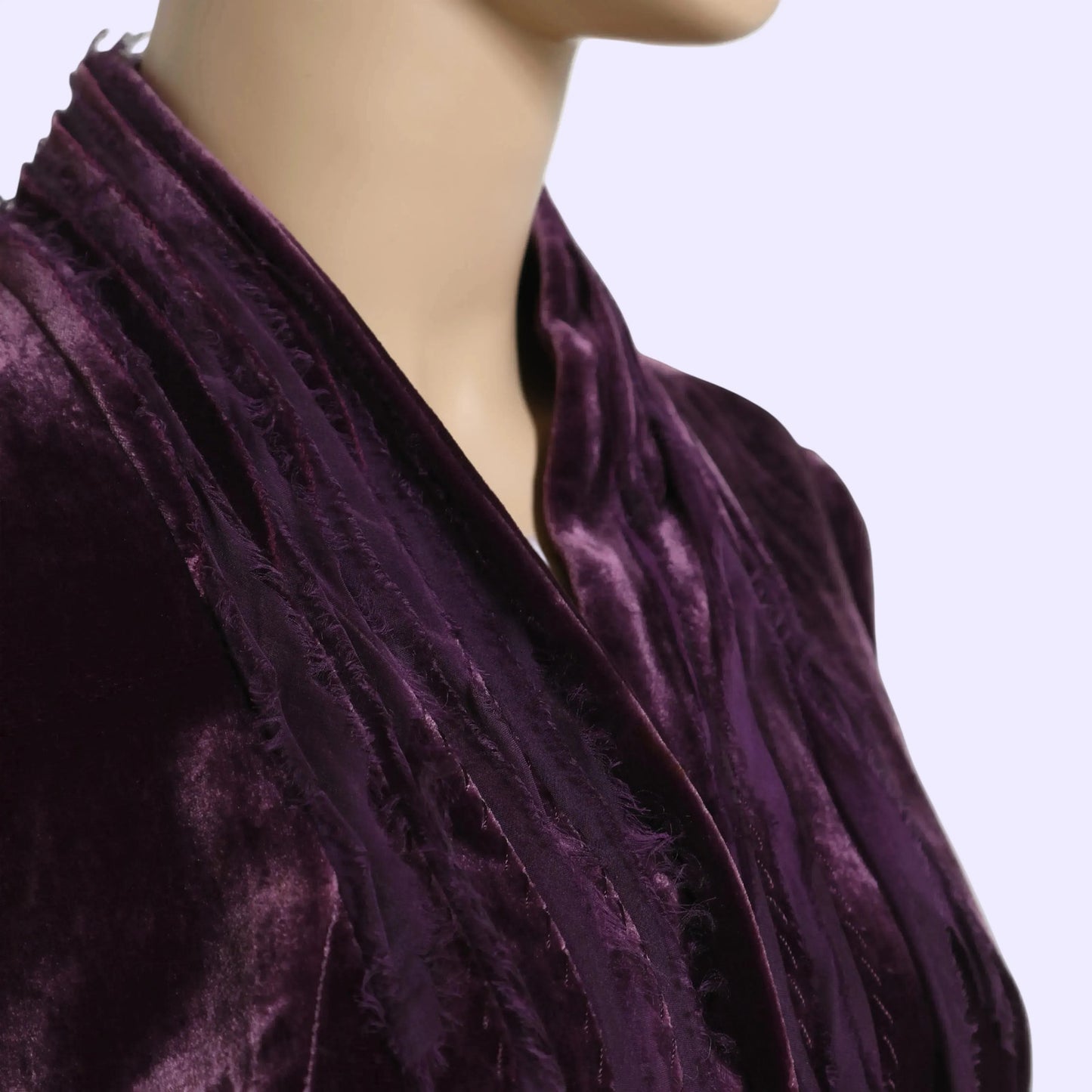 ELIE TAHARI Vintage Burgandy Purple Velvet Ruffled Jacket