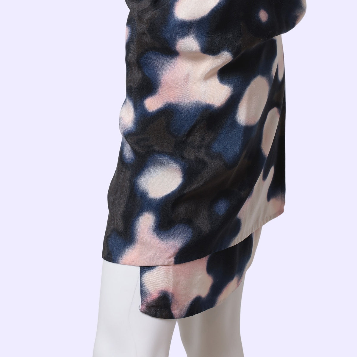 3.1 PHILLIP LIM Abstract Pink Blue Gray Print Silk Backless Slip Mini Dress