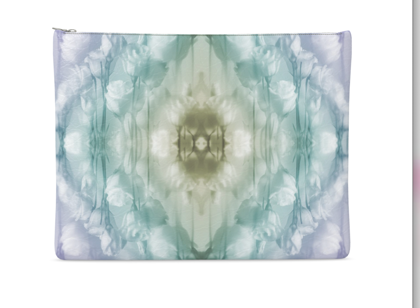 UNTITLED x Indira Cesarine "Field of Flowers" Kaleidoscopic Leather Clutch Bag - Limited Edition