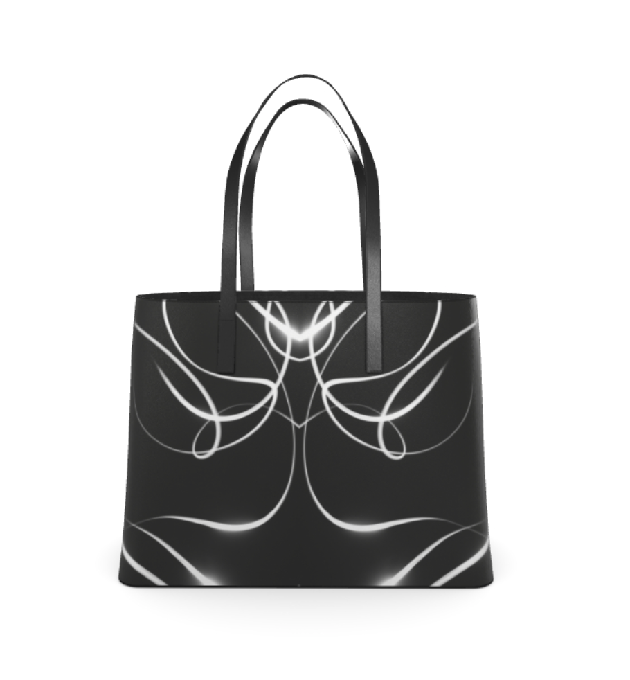 UNTITLED x Indira Cesarine "Lumière" Series Black and White Kika Tote Bag - Limited Edition