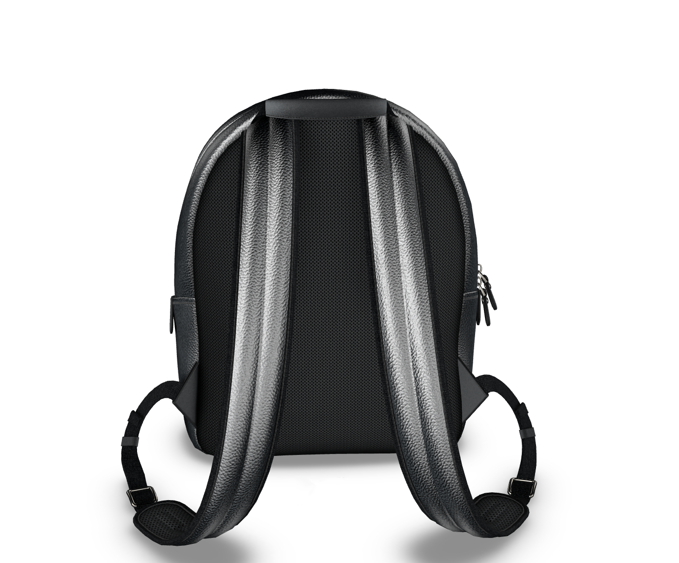 UNTITLED x Indira Cesarine "Lumière" Series Black and White Kaleidoscopic Colville Leather Backpack - Limited Edition