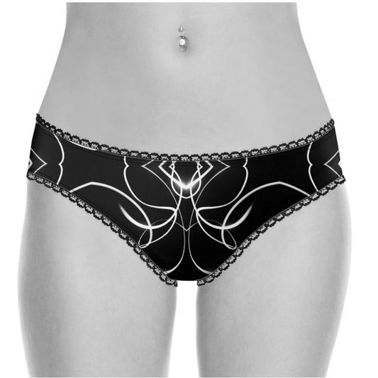 UNTITLED x Indira Cesarine "Lumière" Series Black and White Kaleidoscopic Underwear - Limited Edition