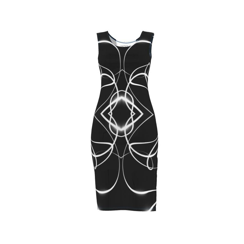 UNTITLED x Indira Cesarine "Lumière Series" Black and White Dress