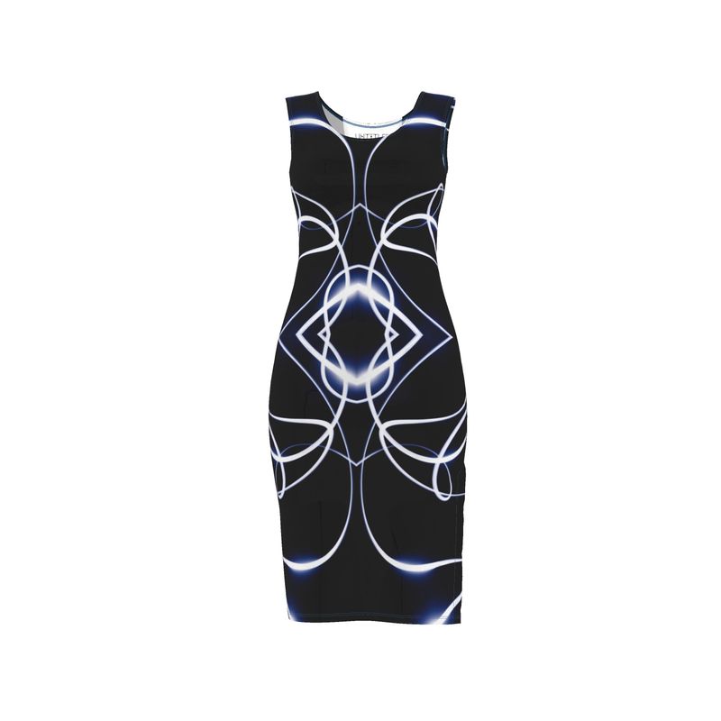 UNTITLED x Indira Cesarine "Lumière Series" Black and Blue Dress