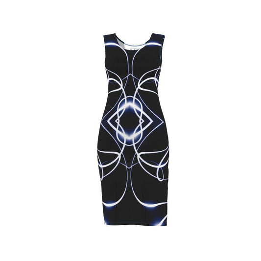 UNTITLED x Indira Cesarine "Lumière Series" Black and Blue Dress