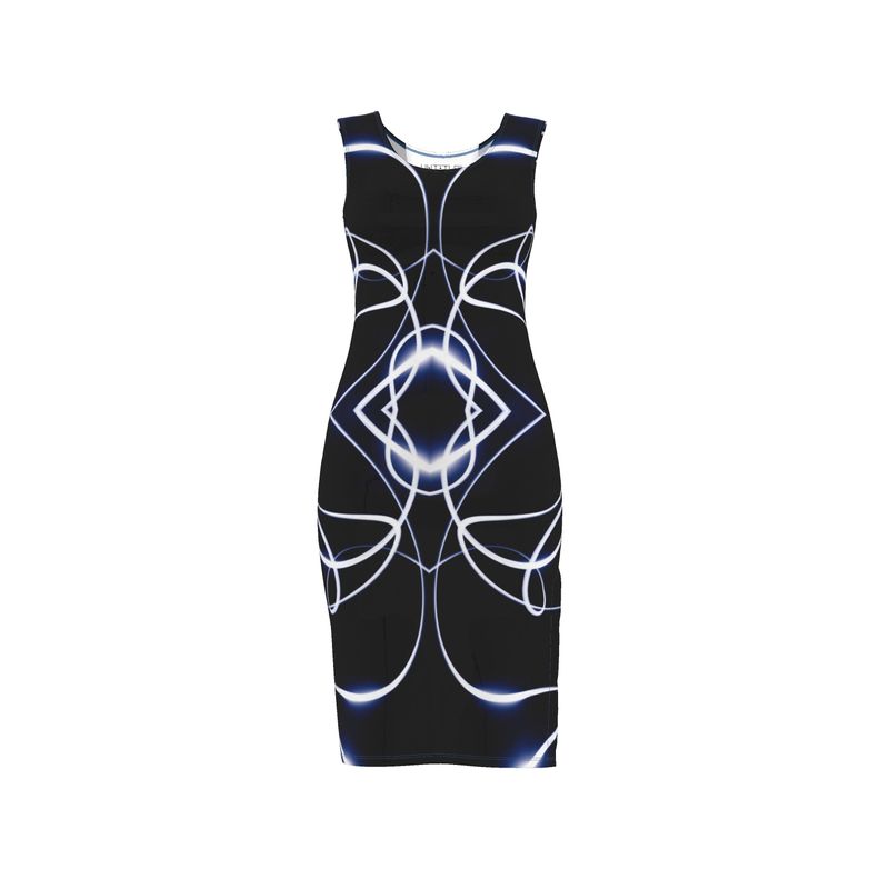 UNTITLED x Indira Cesarine "Lumière Series" Black and Blue Dress