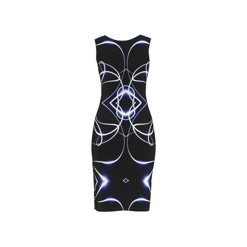 UNTITLED x Indira Cesarine "Lumière Series" Black and Blue Dress