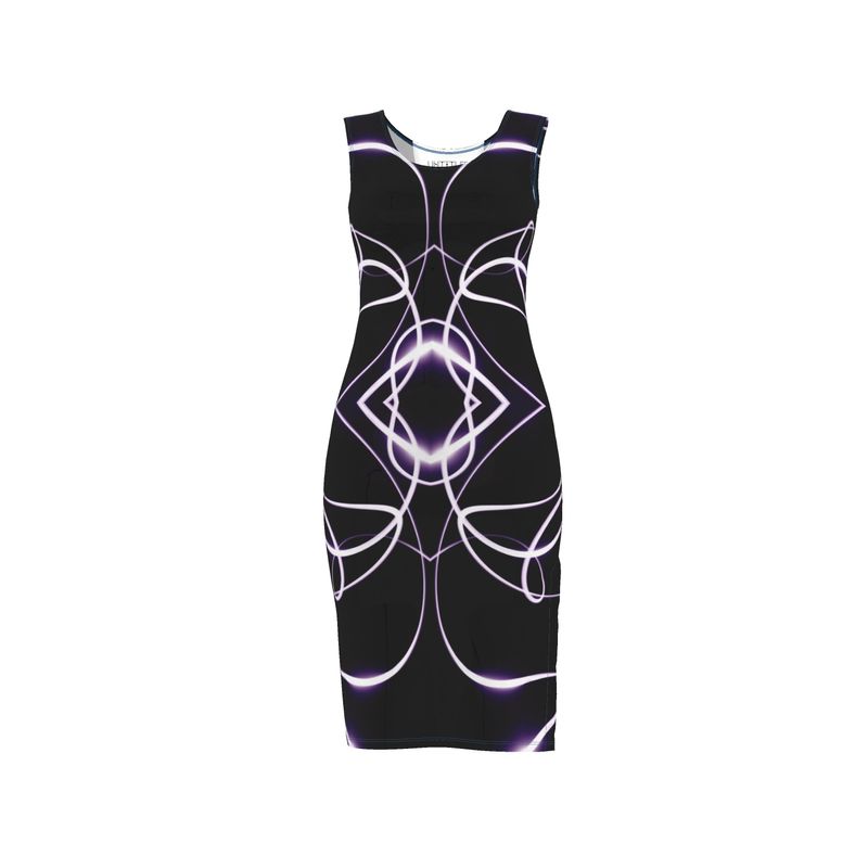 UNTITLED x Indira Cesarine "The Lumière Series" Black and Purple Dres